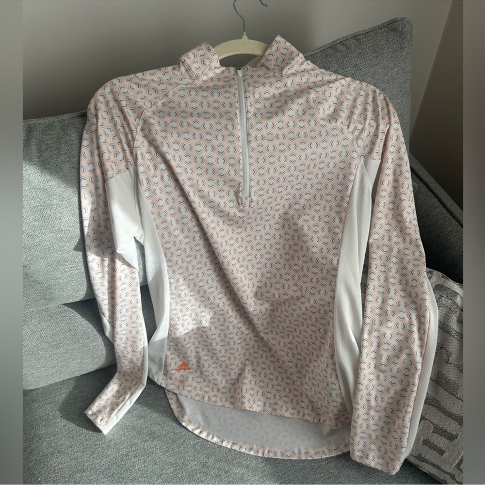 Adidas aeroready half zip golf longsleeve Multicolor Geometric Quarter-Zip Top
